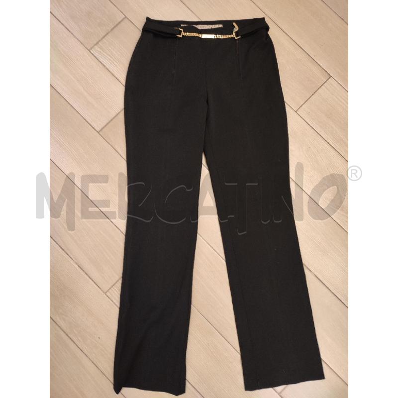 PANTALONE DONNA NERO UNGARO CATENA | Mercatino dell'Usato Roma montemario 1