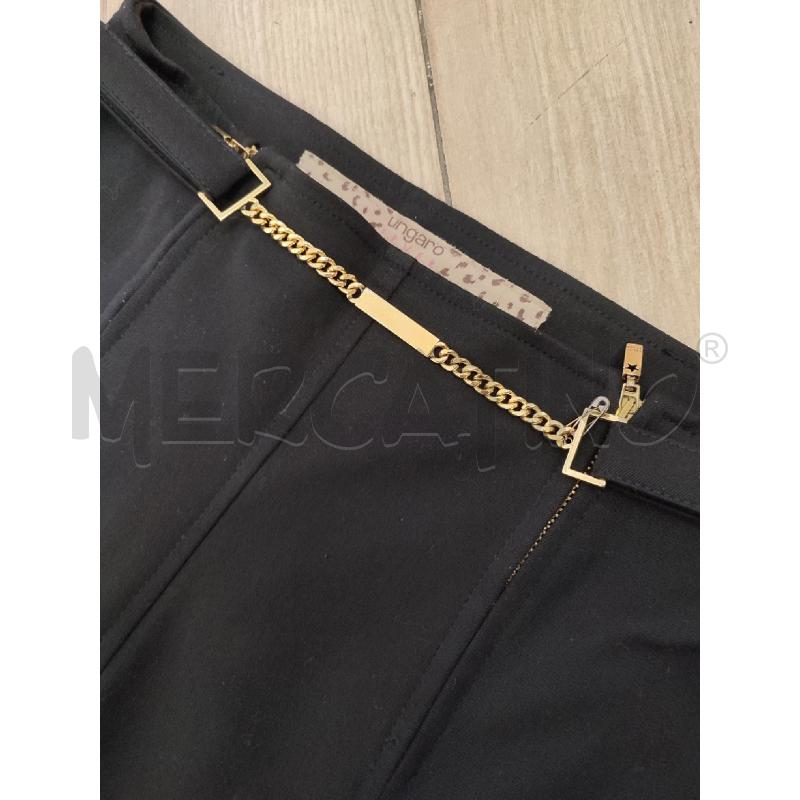 PANTALONE DONNA NERO UNGARO CATENA | Mercatino dell'Usato Roma montemario 2