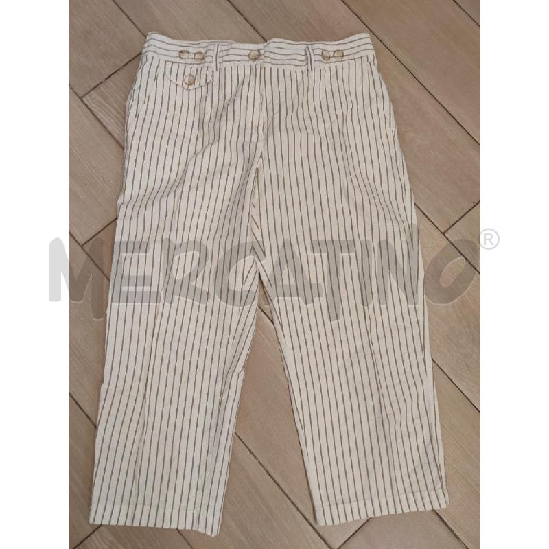 PANTALONE DONNA PANNA WEEKEND RIGHE | Mercatino dell'Usato Roma montemario 1