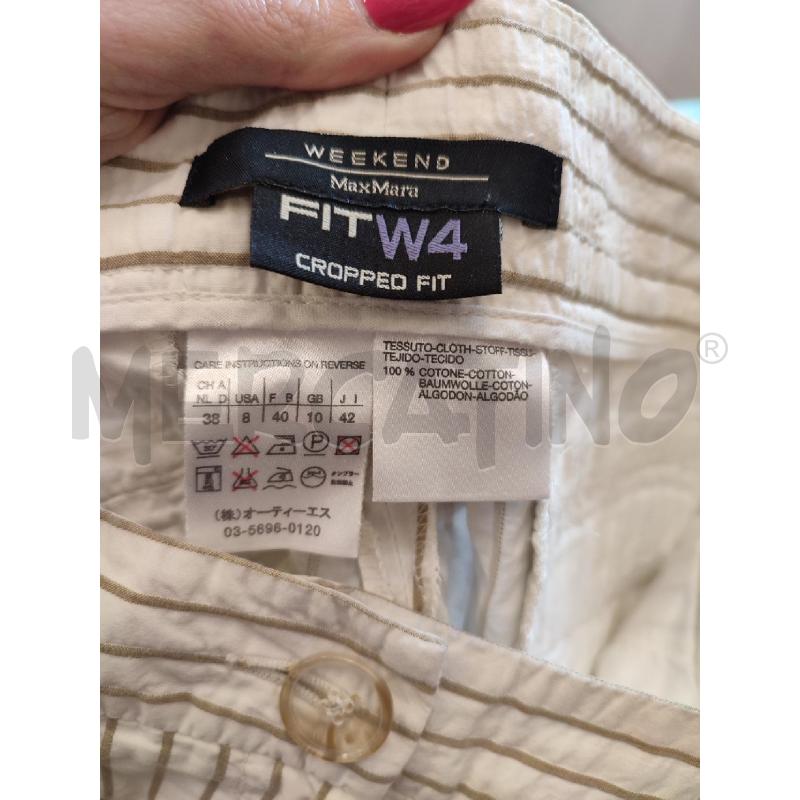 PANTALONE DONNA PANNA WEEKEND RIGHE | Mercatino dell'Usato Roma montemario 2