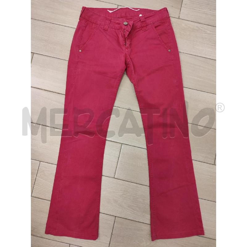 PANTALONE DONNA ROSSO FRAGOLA DONDUP | Mercatino dell'Usato Roma montemario 1
