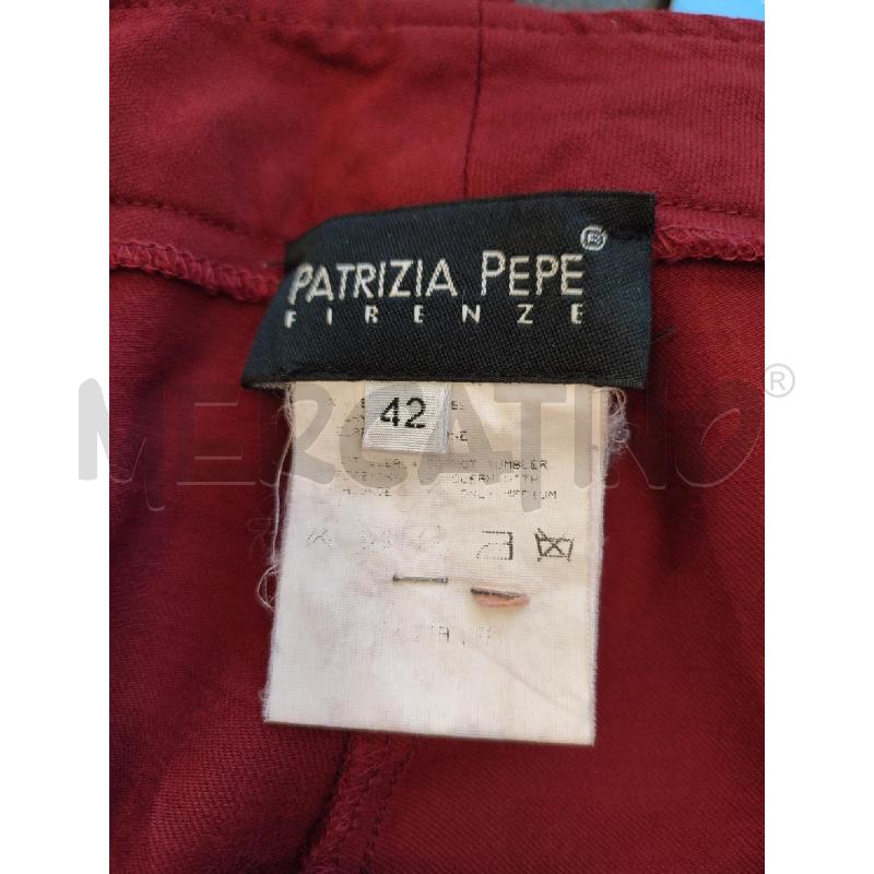 PANTALONE DONNA ROSSO PATRIZIA PEPE | Mercatino dell'Usato Roma montemario 2