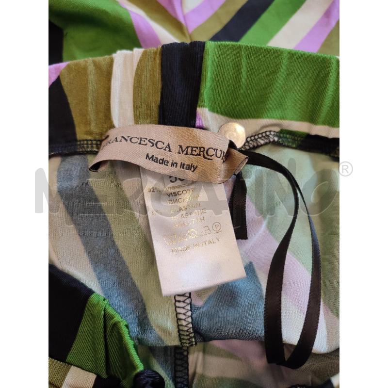 PANTALONE DONNA VERDE FRANCESCA MERCURIALI  | Mercatino dell'Usato Roma montemario 2