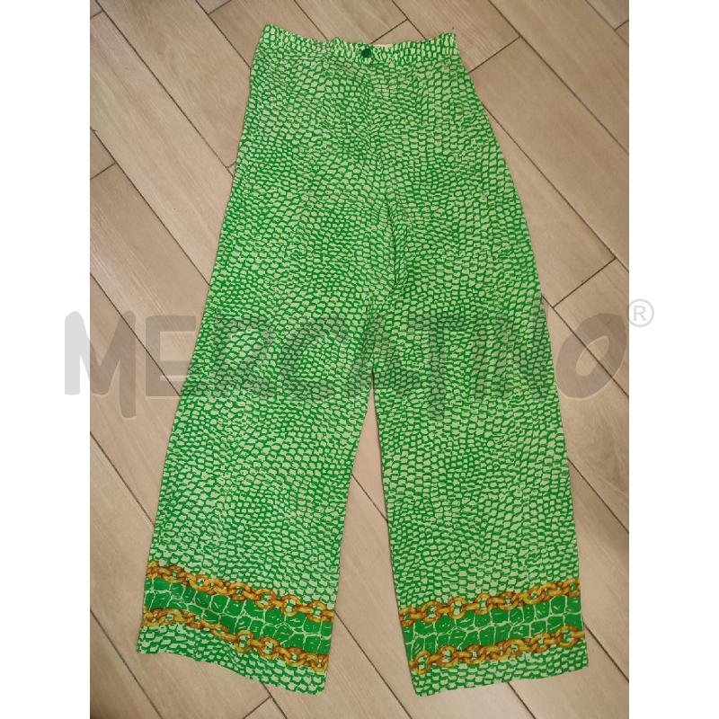 PANTALONE DONNA VERDE GAI MATTIOLO SETA | Mercatino dell'Usato Roma montemario 1