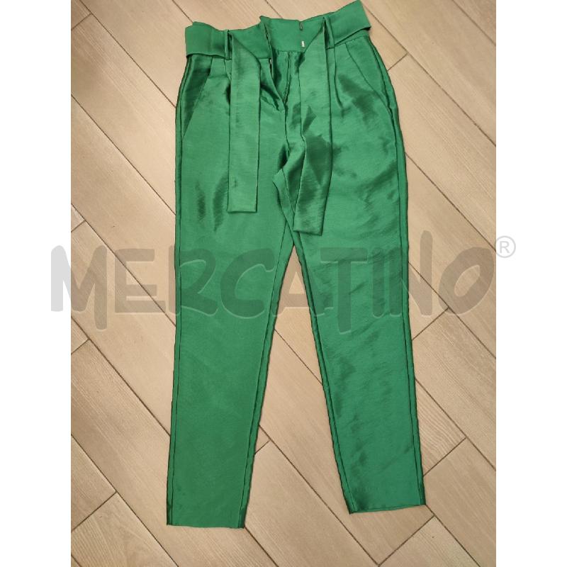 PANTALONE DONNA VERDE MAJE CINTURA | Mercatino dell'Usato Roma montemario 1