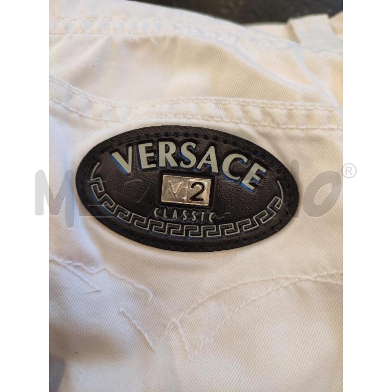 PANTALONE DONNA VERSACE BIANCO  | Mercatino dell'Usato Roma montemario 3