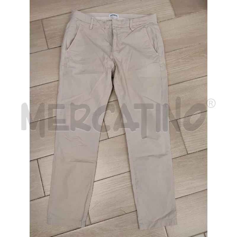 PANTALONE UOMO BEIGE DONDUP | Mercatino dell'Usato Roma montemario 1