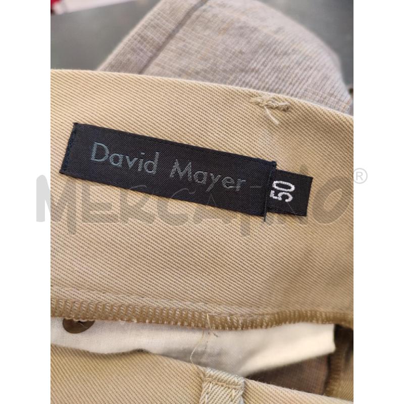 PANTALONE UOMO BEIGE QUADRI DAID MAYER | Mercatino dell'Usato Roma montemario 2