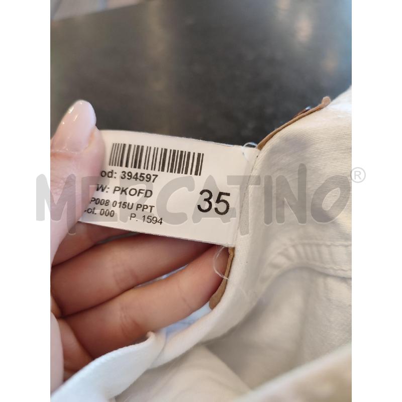 PANTALONE UOMO BIANCO DONDUP | Mercatino dell'Usato Roma montemario 3