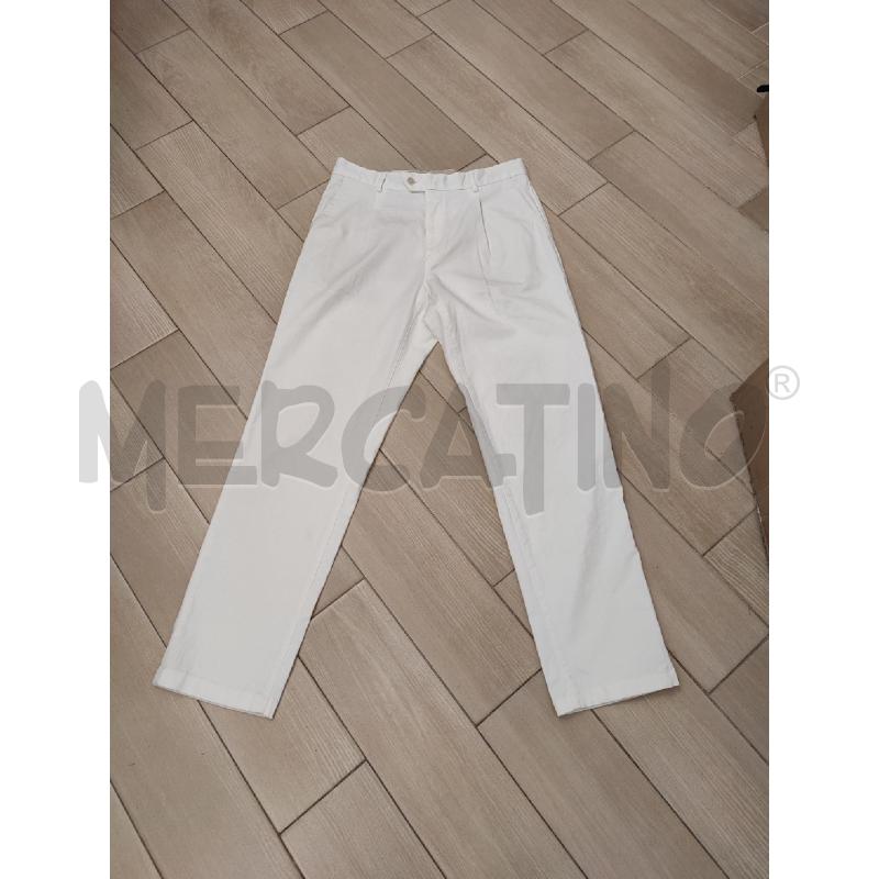 PANTALONE UOMO BIANCO SUIT SUPPLY COTONE | Mercatino dell'Usato Roma montemario 1