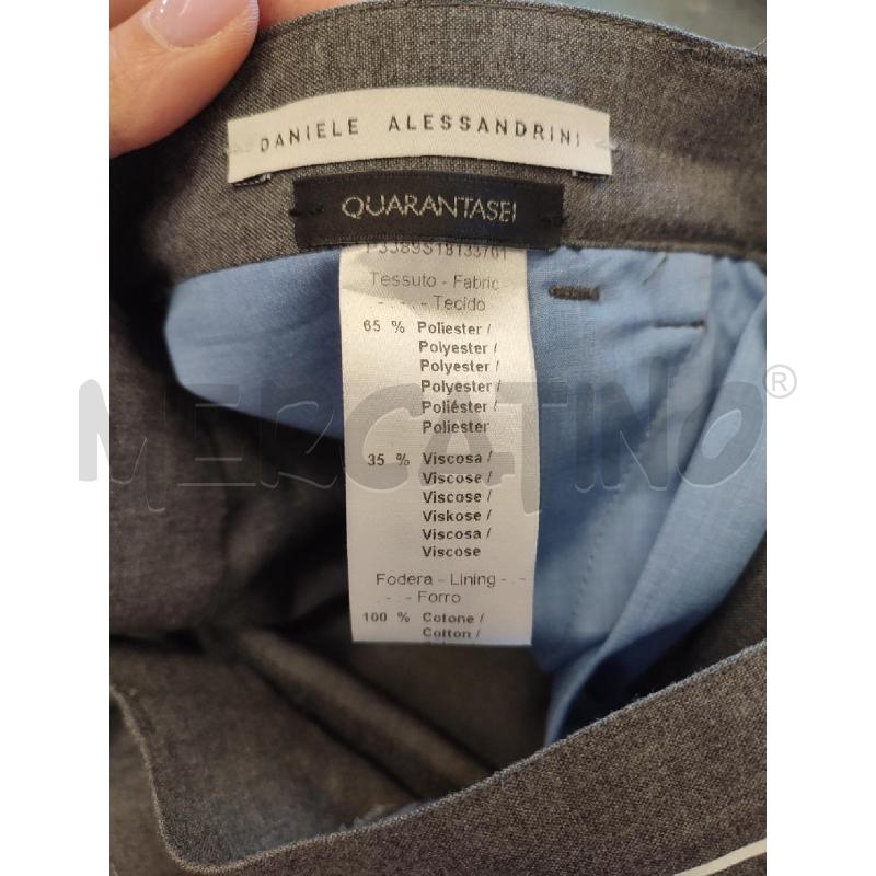 PANTALONE UOMO GRIGIO DAANIELE ALESSANDRINI | Mercatino dell'Usato Roma montemario 2