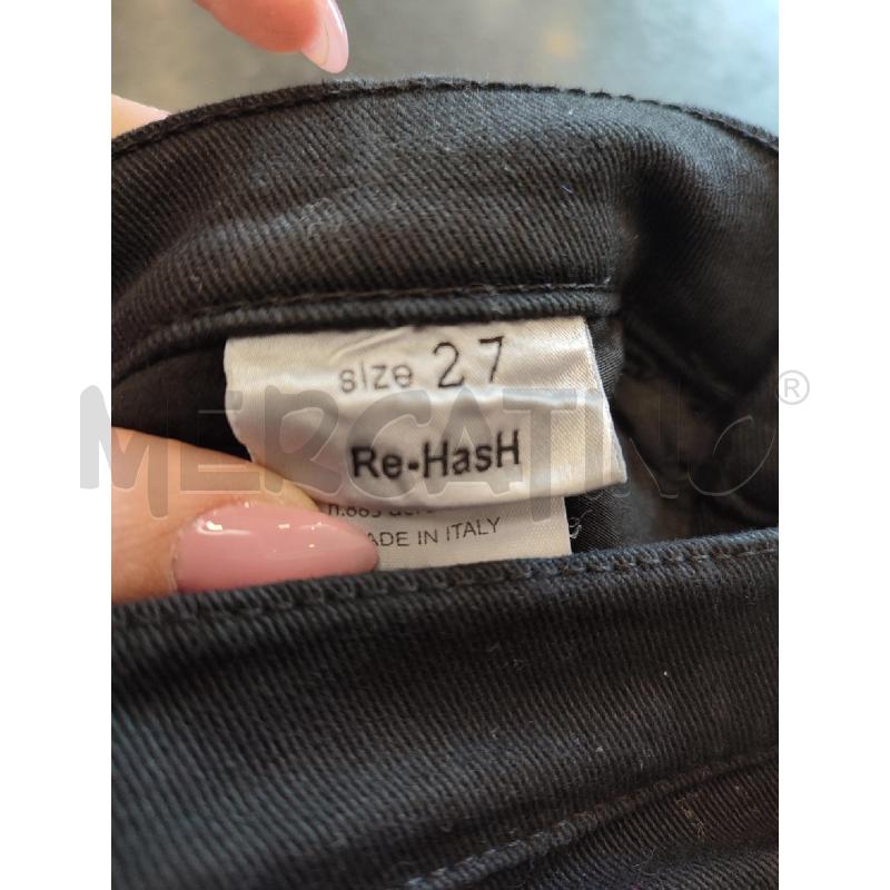 PANTALONE UOMO NERO REHASH | Mercatino dell'Usato Roma montemario 3