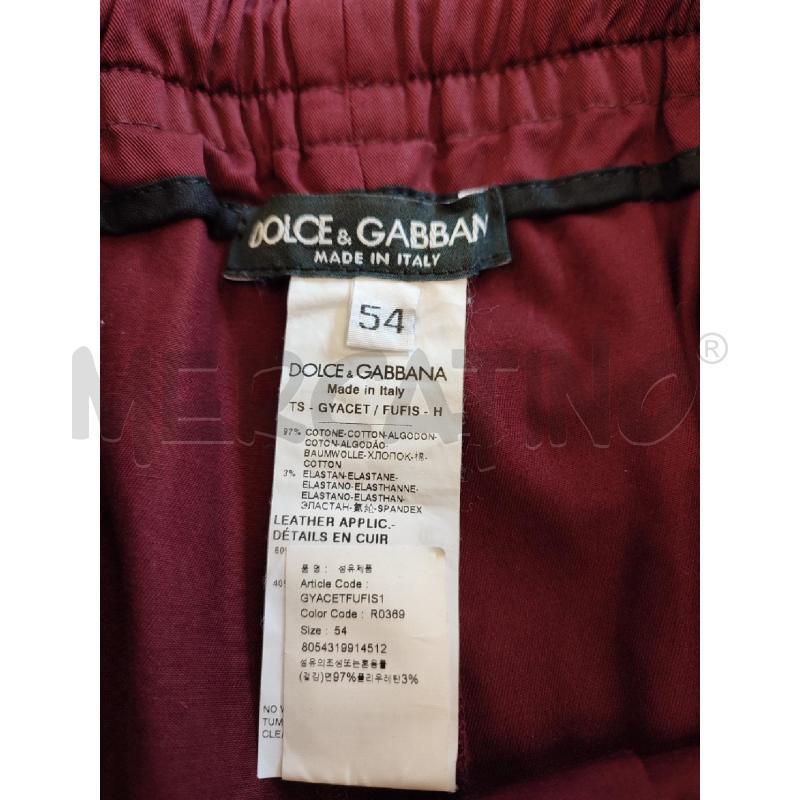 PANTALONE UOMO ROSSO DOLCE&GABBANA | Mercatino dell'Usato Roma montemario 2