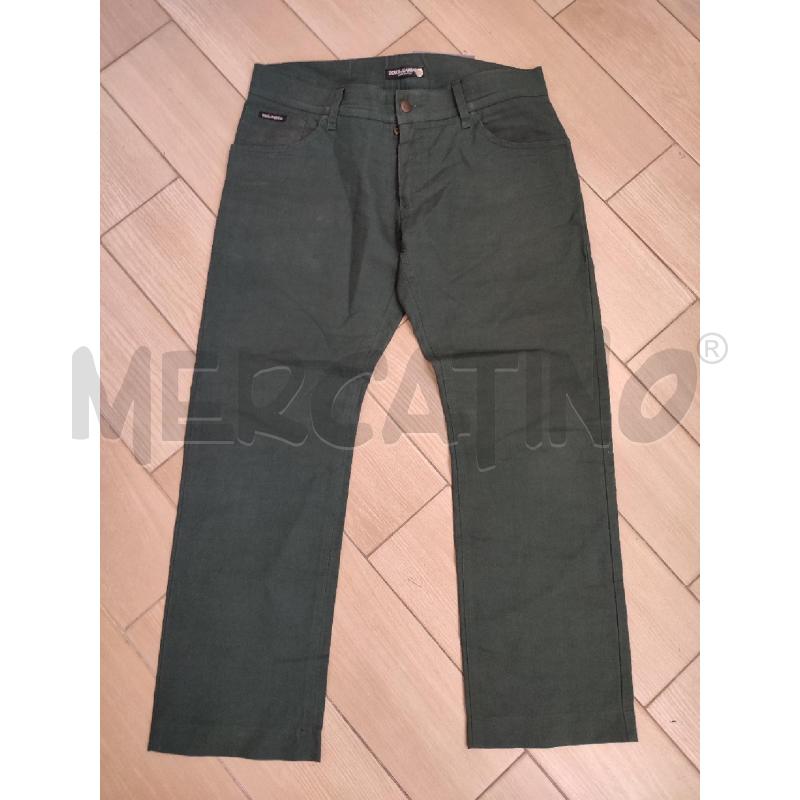 PANTALONE UOMO VERDE DOLCE E GABBANA | Mercatino dell'Usato Roma montemario 1