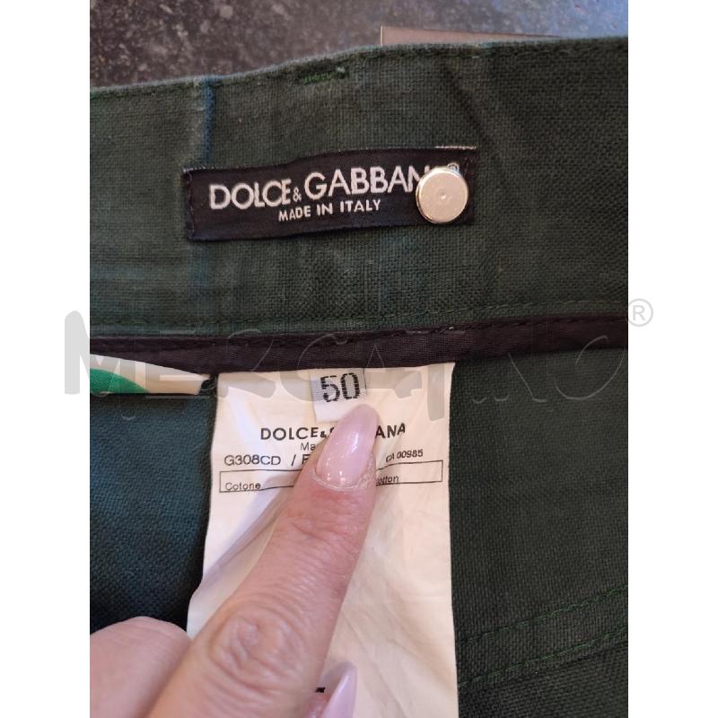 PANTALONE UOMO VERDE DOLCE E GABBANA | Mercatino dell'Usato Roma montemario 2