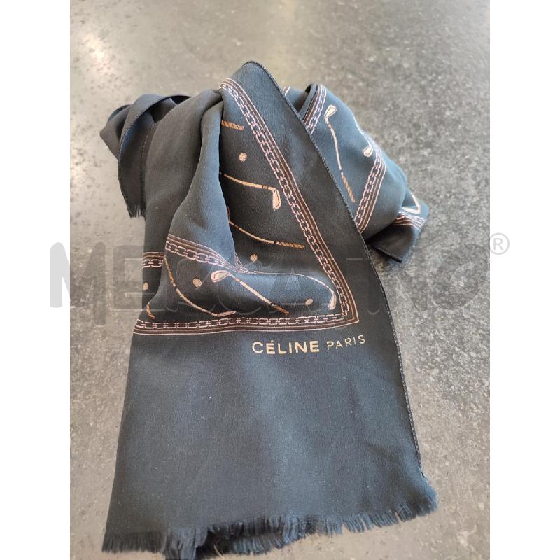 PASHMINA DONNA NERA CELINE MAZZE GOLF | Mercatino dell'Usato Roma montemario 1