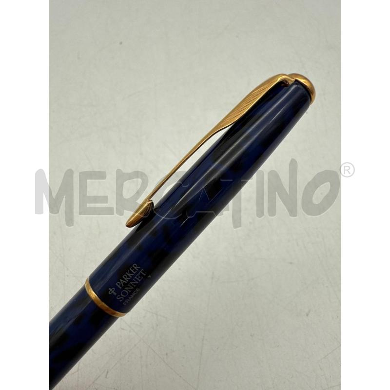 PENNA SFERA PARKER SONNET MARBLE BLU | Mercatino dell'Usato Roma montemario 2
