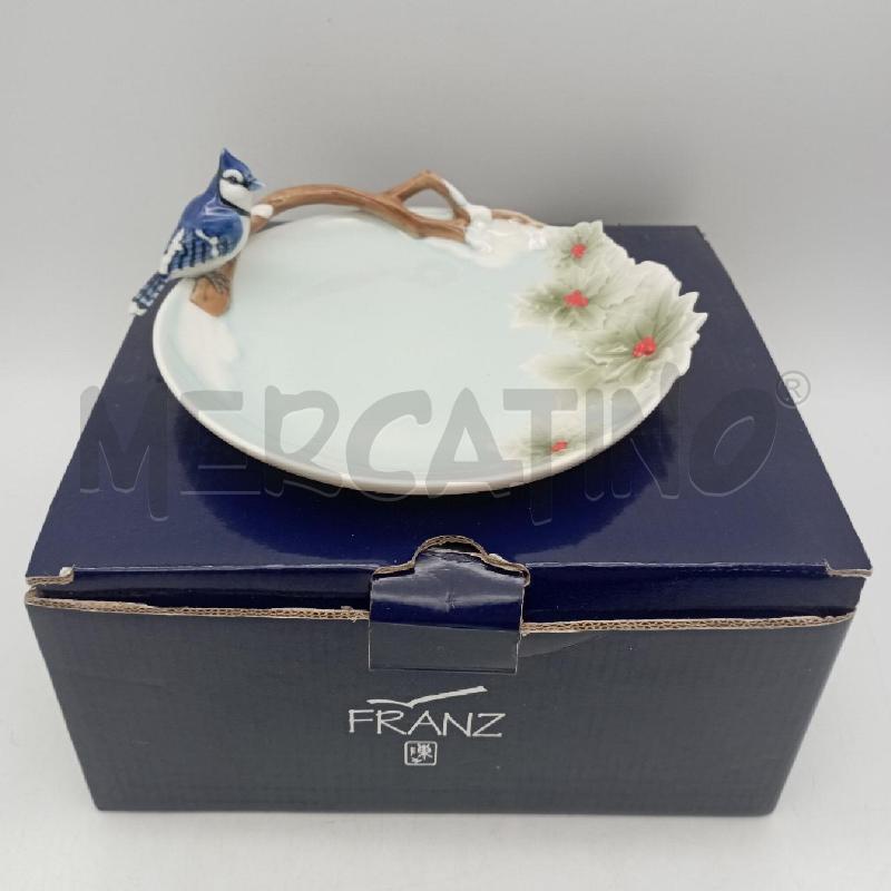 PIATTO CER FRANZ UCCELLINO BLUE BIRD | Mercatino dell'Usato Roma montemario 1