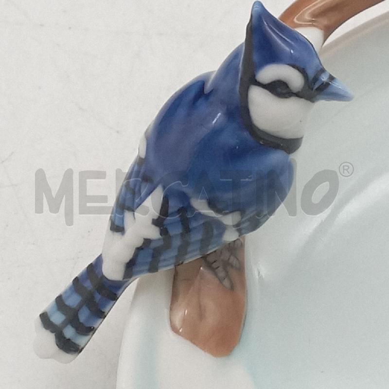 PIATTO CER FRANZ UCCELLINO BLUE BIRD | Mercatino dell'Usato Roma montemario 4