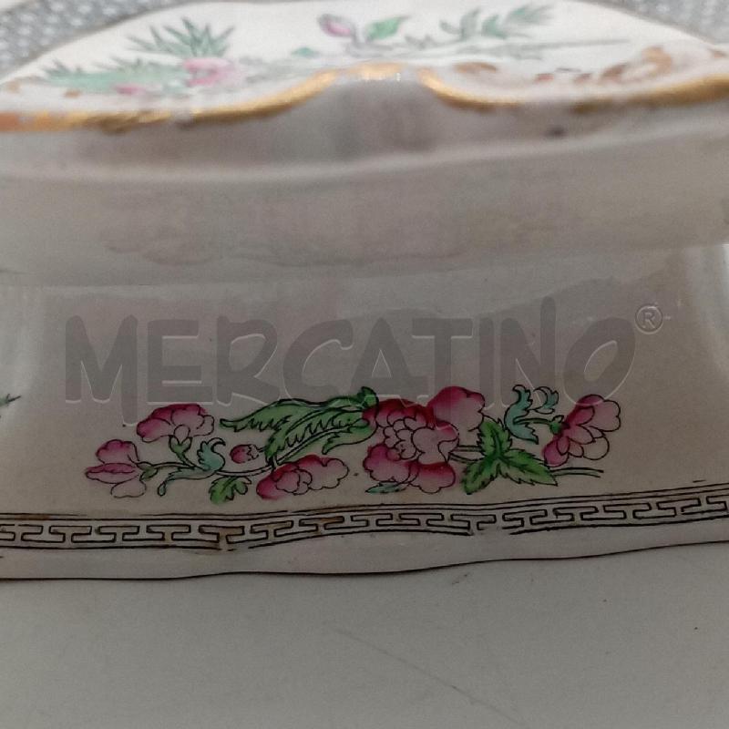 PIATTO CER INGLESE FIORI ROSA | Mercatino dell'Usato Roma montemario 5
