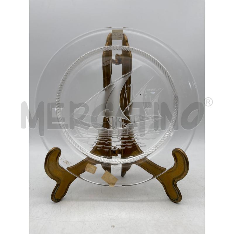 PIATTO CRISTALLO LALIQUE VELIERO | Mercatino dell'Usato Roma montemario 1