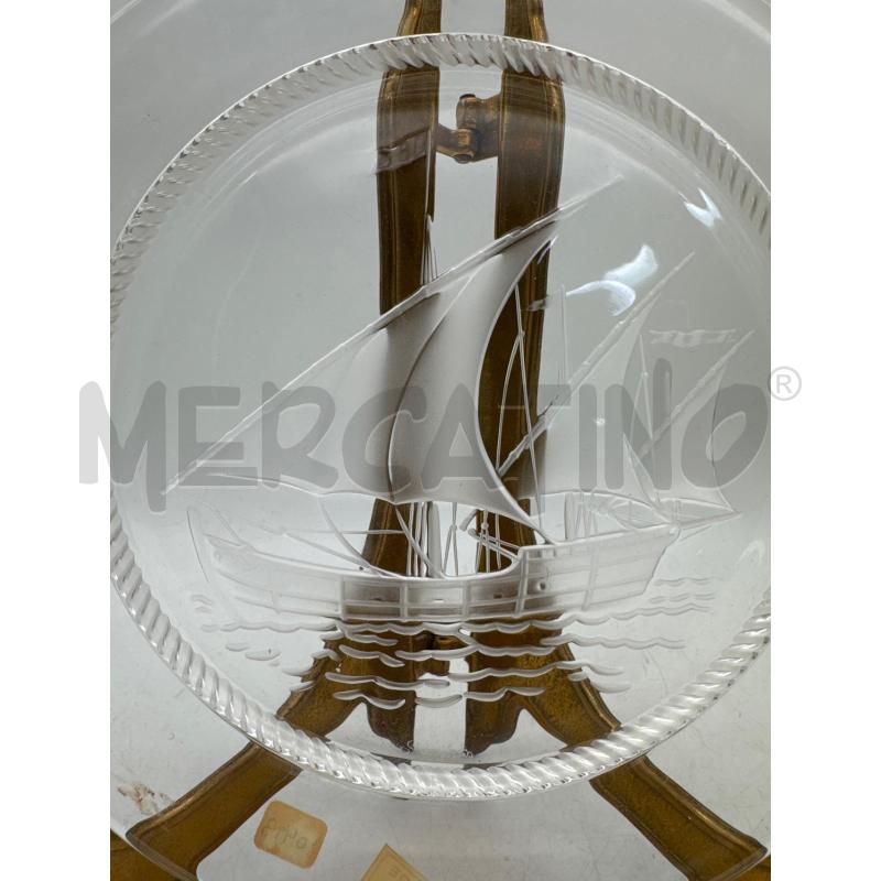 PIATTO CRISTALLO LALIQUE VELIERO | Mercatino dell'Usato Roma montemario 4