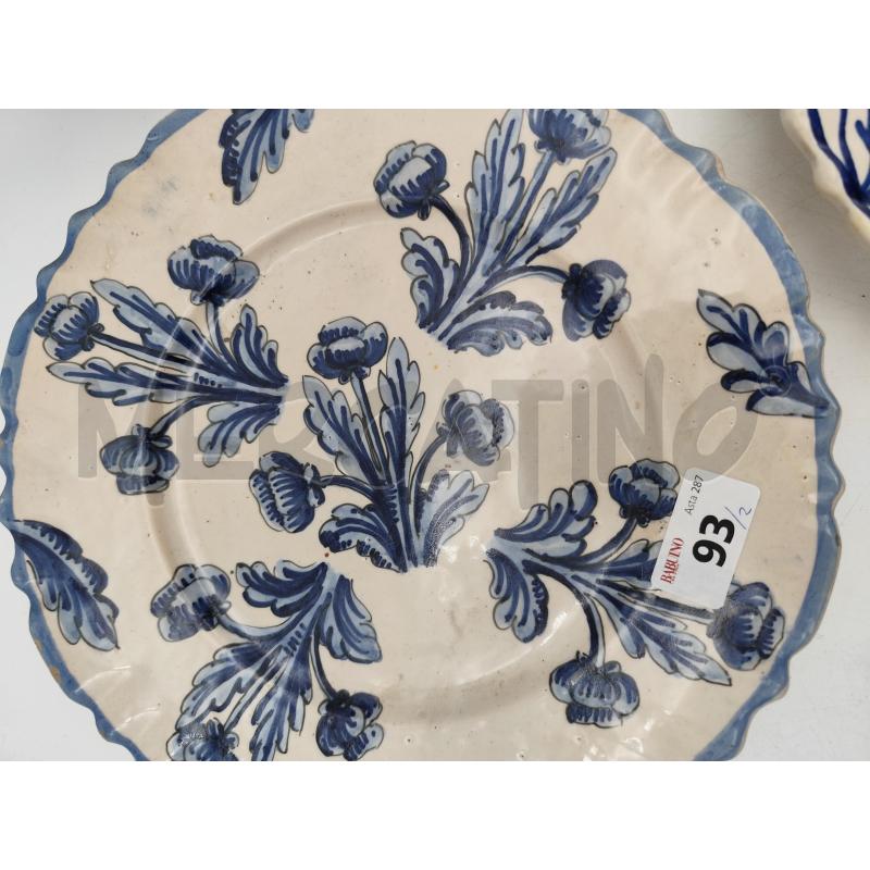 PIATTO EPOCA DECORO BLU | Mercatino dell'Usato Roma montemario 3