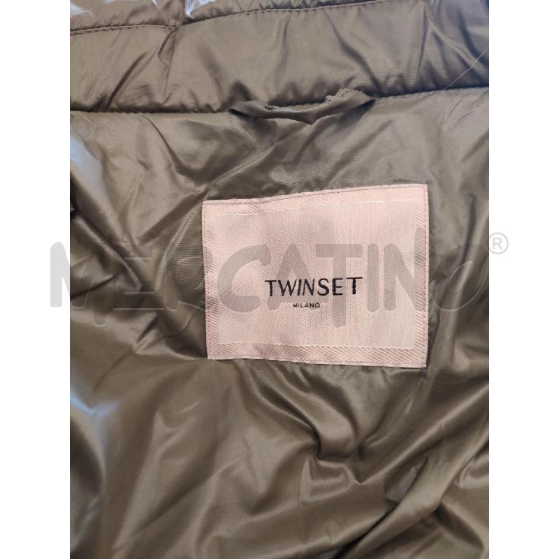 PIUMINO DONNA VERDE TWINSET LUNGO CINTURA | Mercatino dell'Usato Roma montemario 2