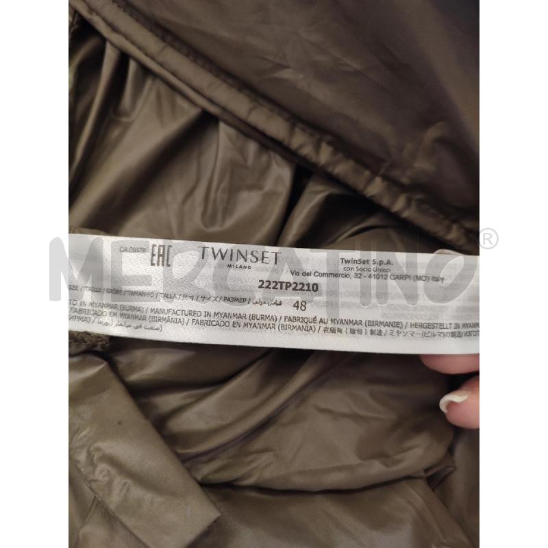 PIUMINO DONNA VERDE TWINSET LUNGO CINTURA | Mercatino dell'Usato Roma montemario 3