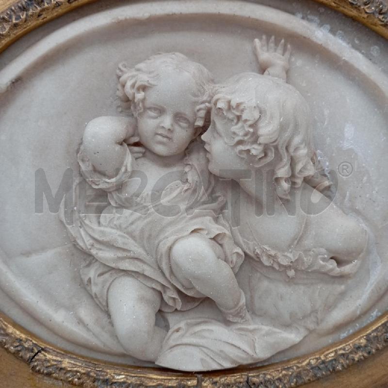 PLACCA DONNA BAMBINO CORNICE DORATA DA RIV | Mercatino dell'Usato Roma montemario 4