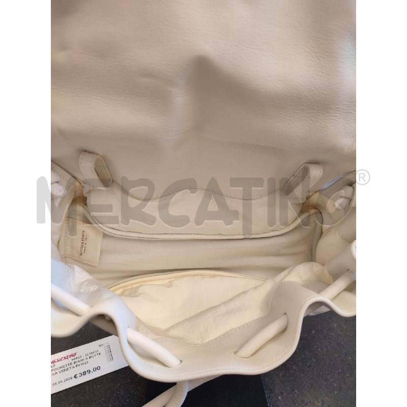 POCHETTE BIANCA BOTTEGA VENETA P01620413F BV TRINE | Mercatino dell'Usato Roma montemario 3