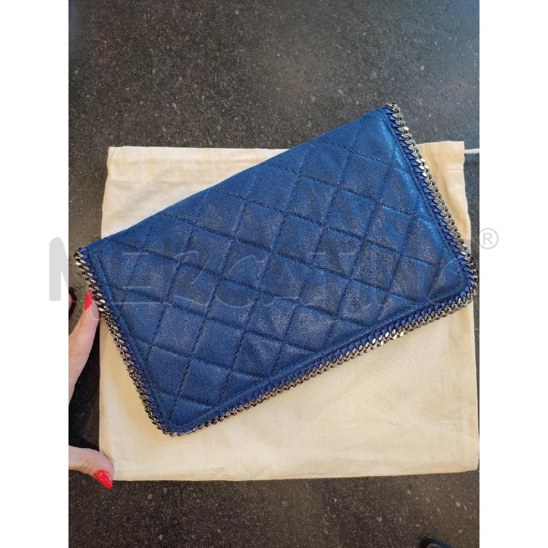 POCHETTE BLU STELLA MCCARTNEY FALABELLA | Mercatino dell'Usato Roma montemario 4
