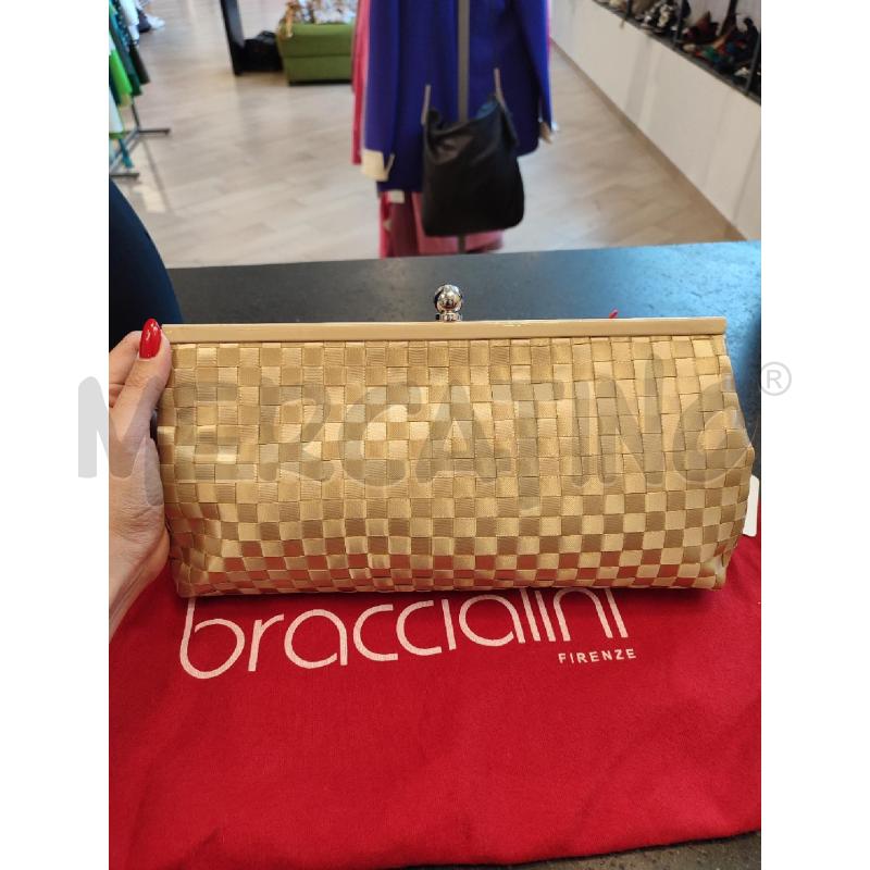 POCHETTE DORATA BRACCIALINI ROSE | Mercatino dell'Usato Roma montemario 3
