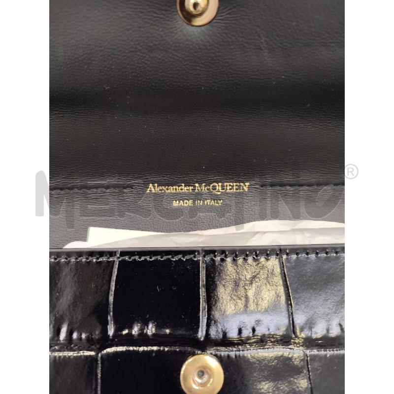 POCHETTE NERA ALEXANDER MCQUEEN  | Mercatino dell'Usato Roma montemario 2