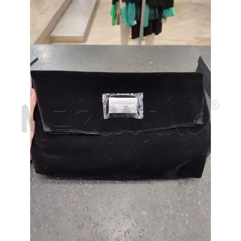 POCHETTE NERA GIORGIO ARMANI VELLUTO  | Mercatino dell'Usato Roma montemario 2
