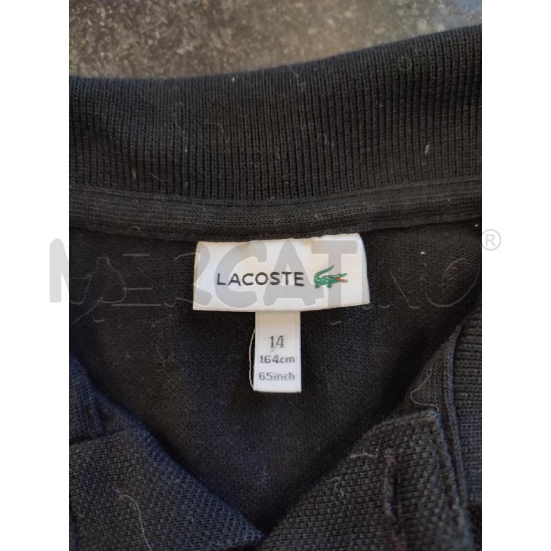 POLO DONNA NERA LACOSTE | Mercatino dell'Usato Roma montemario 2