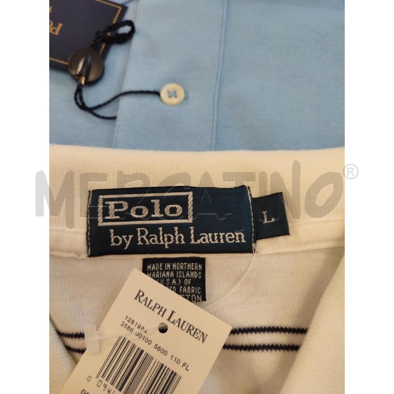 POLO UOMO BIANCA POLO RALPH LAUREN RIGHINE CELESTI | Mercatino dell'Usato Roma montemario 2