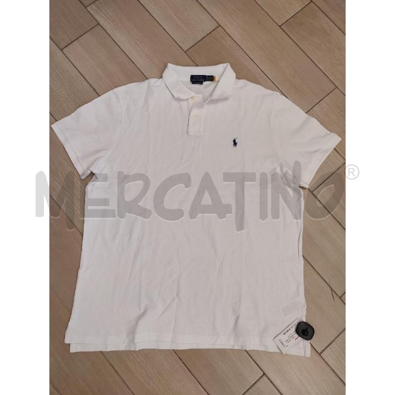 POLO UOMO BIANCA RALPH LAUREN  | Mercatino dell'Usato Roma montemario 1