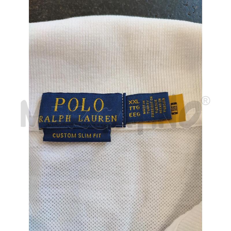POLO UOMO BIANCA RALPH LAUREN  | Mercatino dell'Usato Roma montemario 2