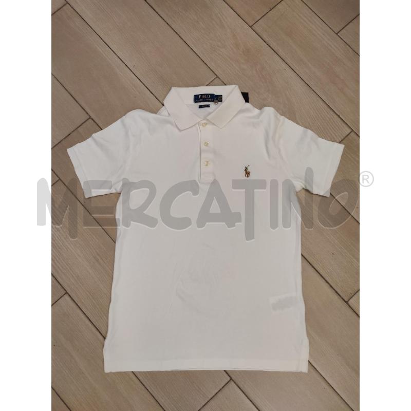 POLO UOMO BIANCA RALPH LAUREN  | Mercatino dell'Usato Roma montemario 1