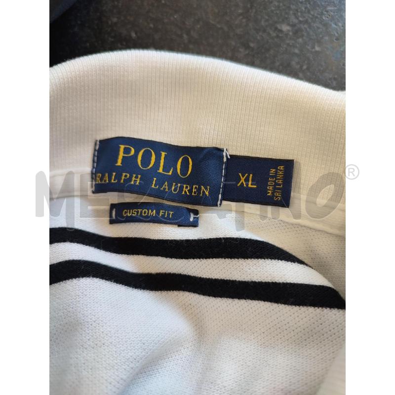 POLO UOMO BIANCA RALPH LAUREN | Mercatino dell'Usato Roma montemario 3