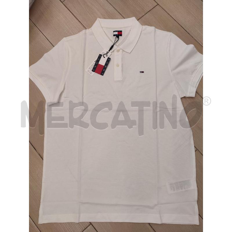 POLO UOMO BIANCA TOMMY HILFIGER | Mercatino dell'Usato Roma montemario 1