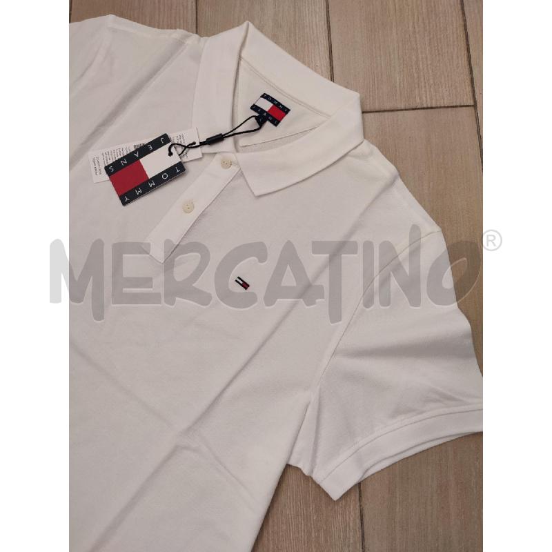 POLO UOMO BIANCA TOMMY HILFIGER | Mercatino dell'Usato Roma montemario 2