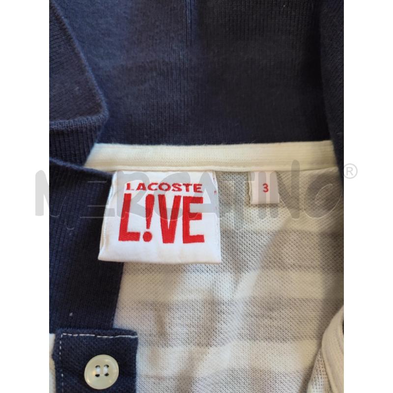 POLO UOMO BLU LACOSTE QUADRATI | Mercatino dell'Usato Roma montemario 2