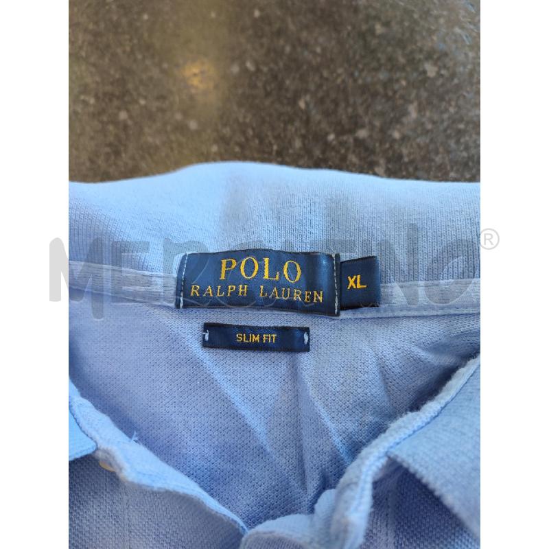 POLO UOMO CELESTE RALPH LAUREN ARANCIO | Mercatino dell'Usato Roma montemario 2