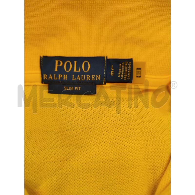 POLO UOMO GIALLA RALPH LAUREN AZZURRO | Mercatino dell'Usato Roma montemario 2