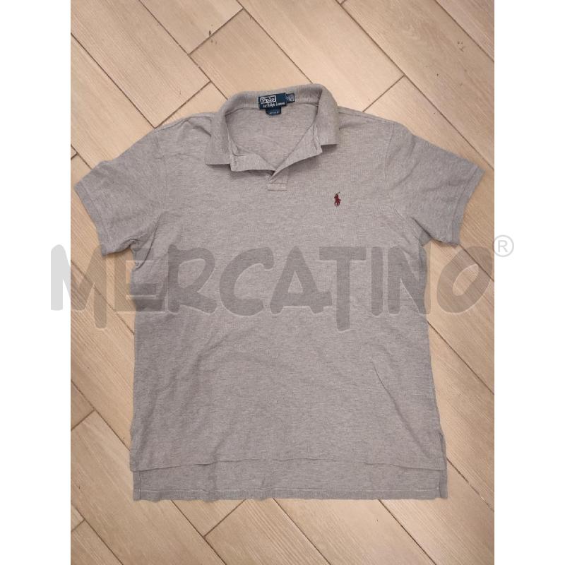 POLO UOMO GRIGIA RALPH LAUREN BORDEAUX | Mercatino dell'Usato Roma montemario 1
