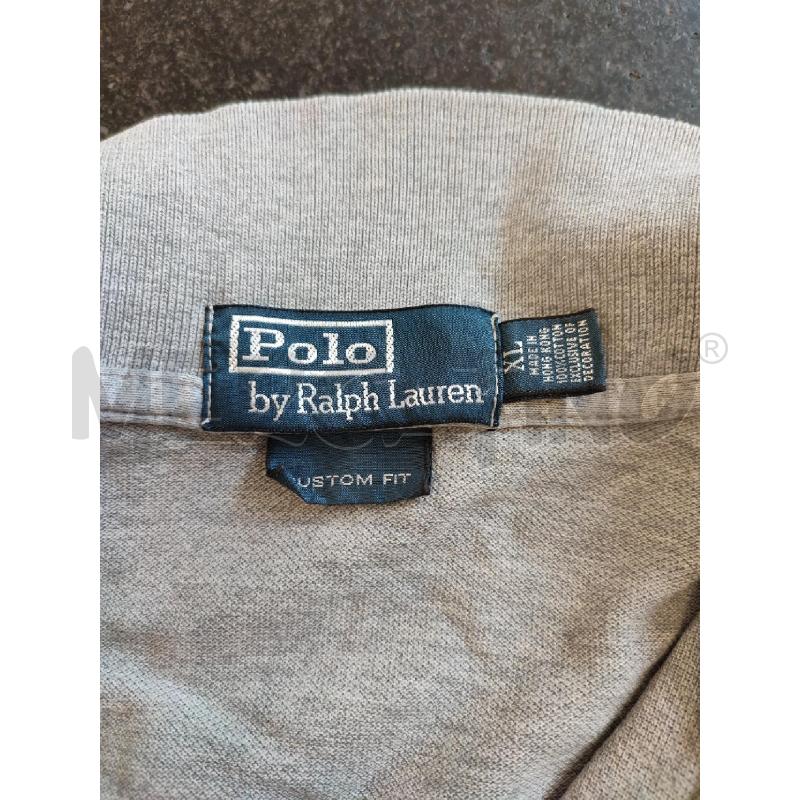 POLO UOMO GRIGIA RALPH LAUREN BORDEAUX | Mercatino dell'Usato Roma montemario 2