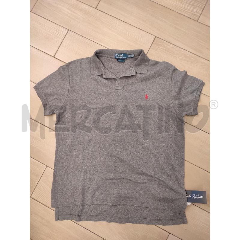 POLO UOMO GRIGIO RALPH LAUREN ROSSO | Mercatino dell'Usato Roma montemario 1