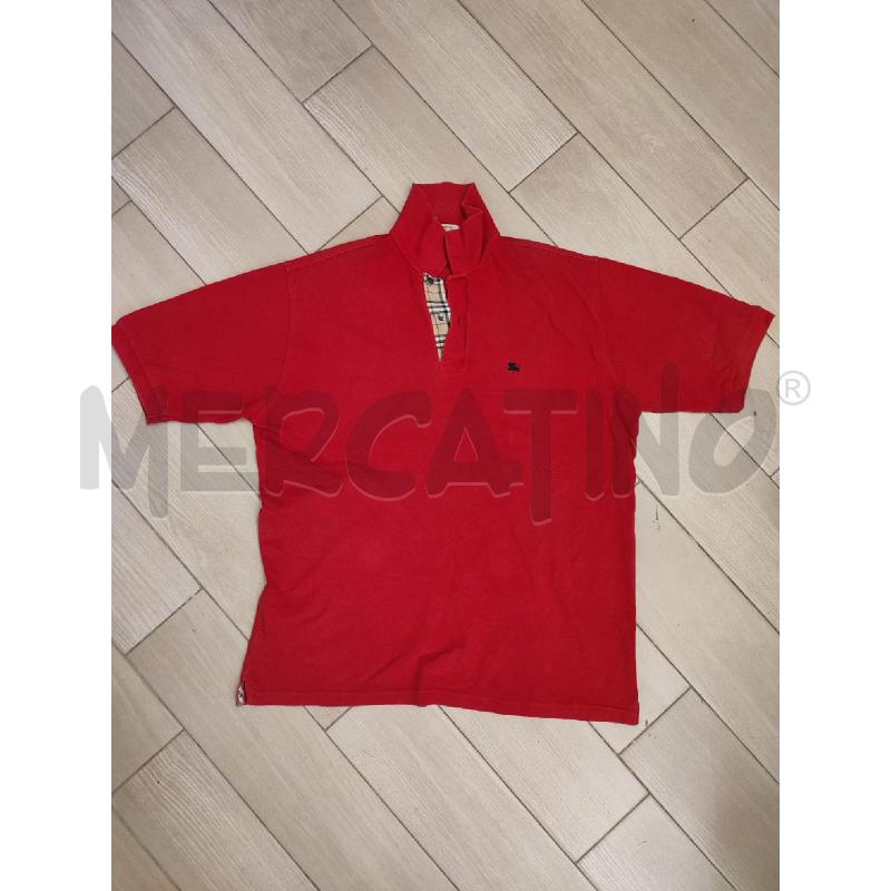 POLO UOMO ROSSA BURBERRY | Mercatino dell'Usato Roma montemario 1